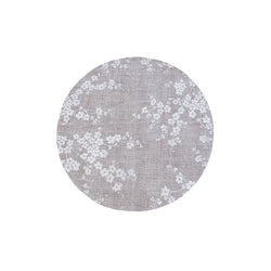 Round floral floor rug - Sakura Morning Mist 9373