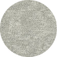 Round High-pile Floor Rug - Marshall Silver 6258