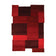Abstract floor rug - Stracto Collage Red