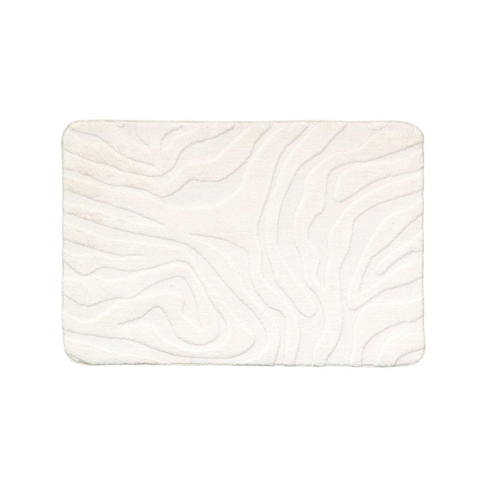 Bathroom Rug - Cassie Zebra White