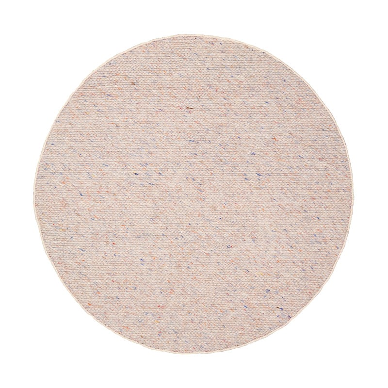 Round Wool Rug - Feline Pastel