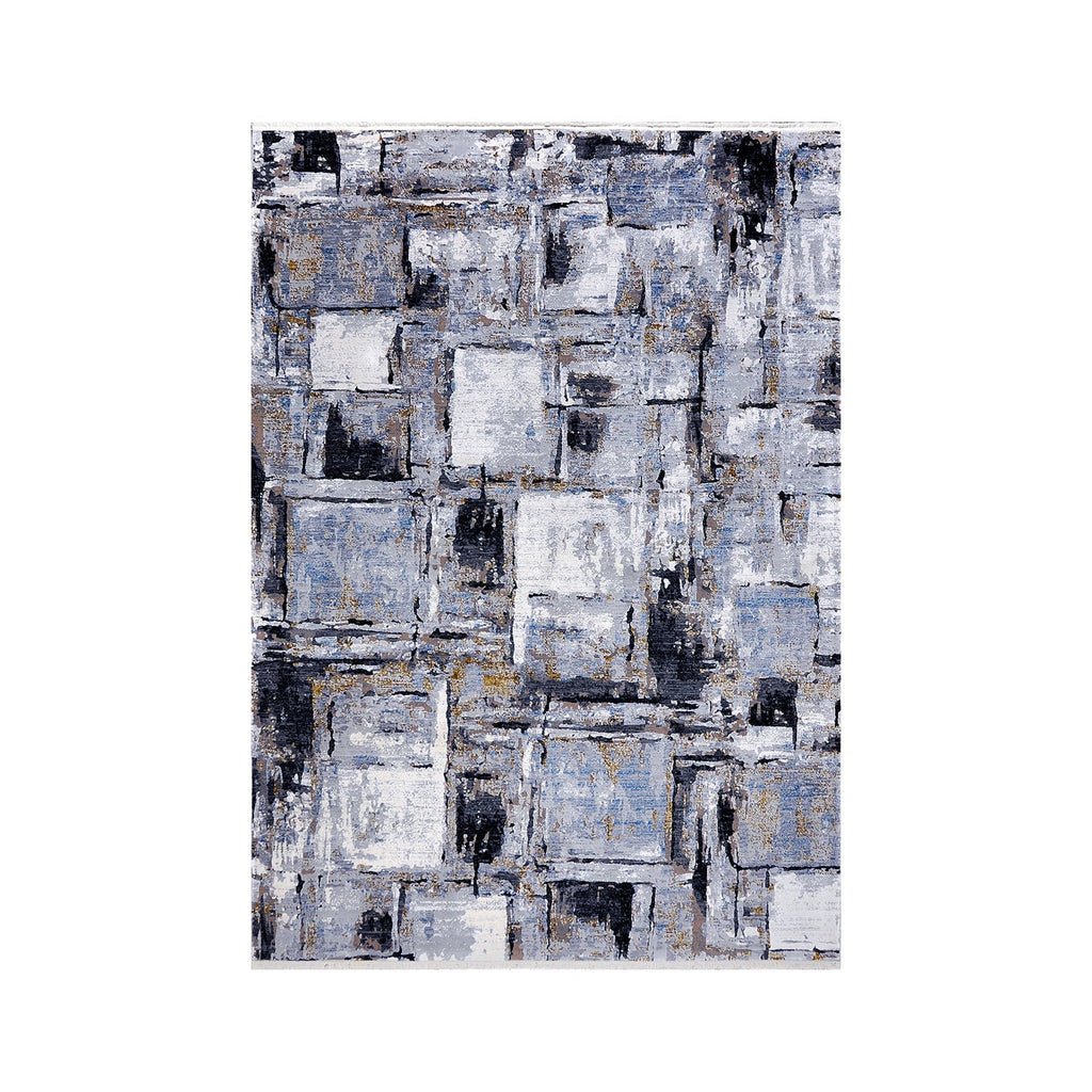 Soft Floor Rug - Olisa Dark Blue/Gray