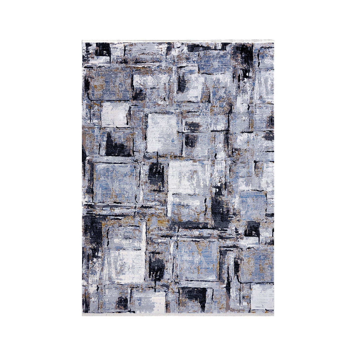 Soft Floor Rug - Olisa Dark Blue/Gray
