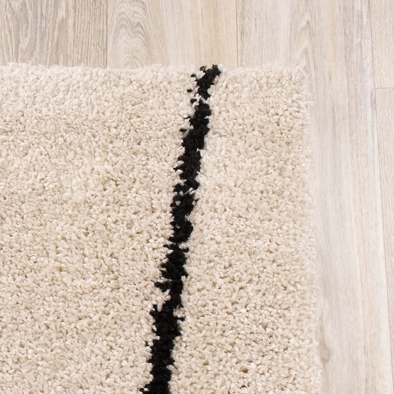 High Pile Rug - Grand Wire Cream/Black