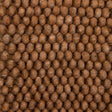 Wool floor rug made to measure - New Loop Ochre Yellow/Brown 631
