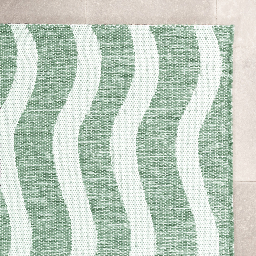 Outdoor Rug - Summer Waves Green