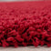Round high-pile floor rug - Sade Red