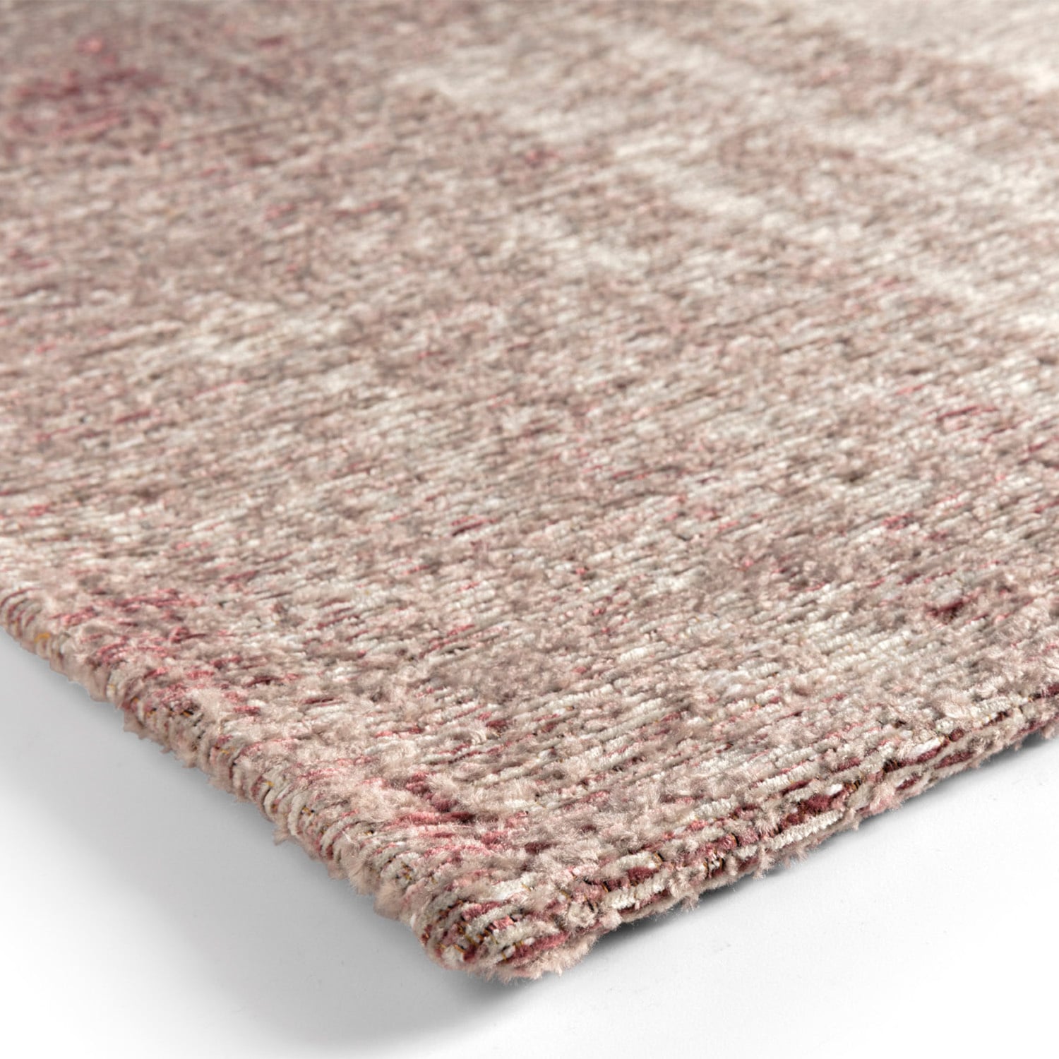 Modern floor rug - Grunge Pink/Grey