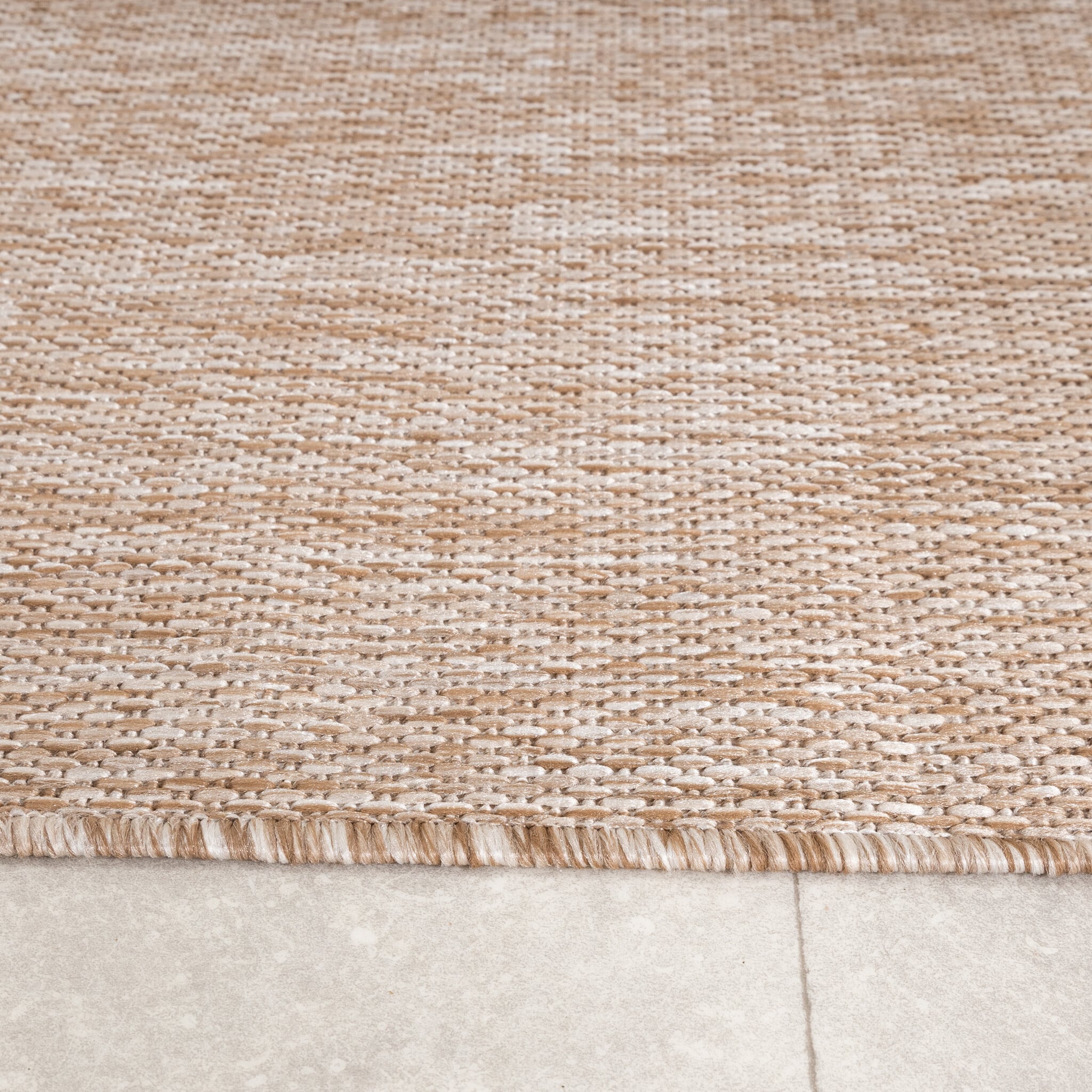 Indoor & Outdoor Rug – Sierra Curves Beige/Cream