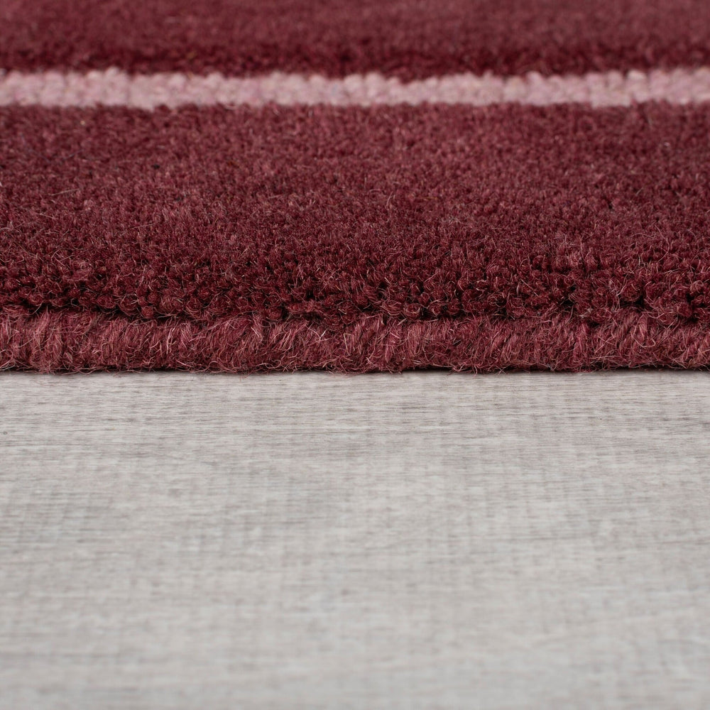 Graphic floor rug - Silco Ombre Red