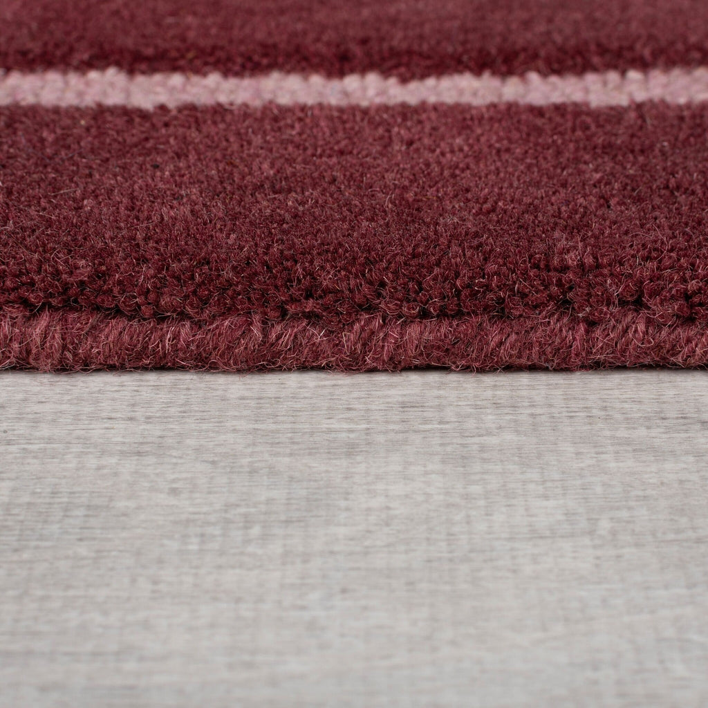 Graphic floor rug - Silco Ombre Red