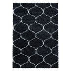 Berber Floor Rug - Agadir Circle Anthracite/Cream