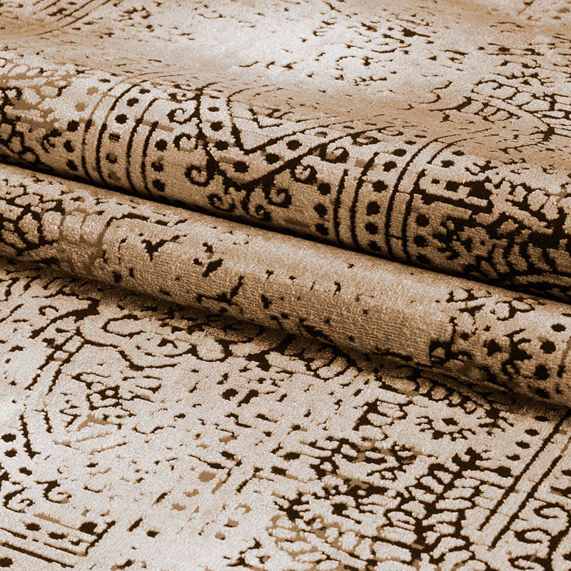 Abstract floor rug - Elitha Orange