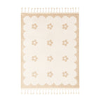 Washable children's rug - Moos Flower Creme