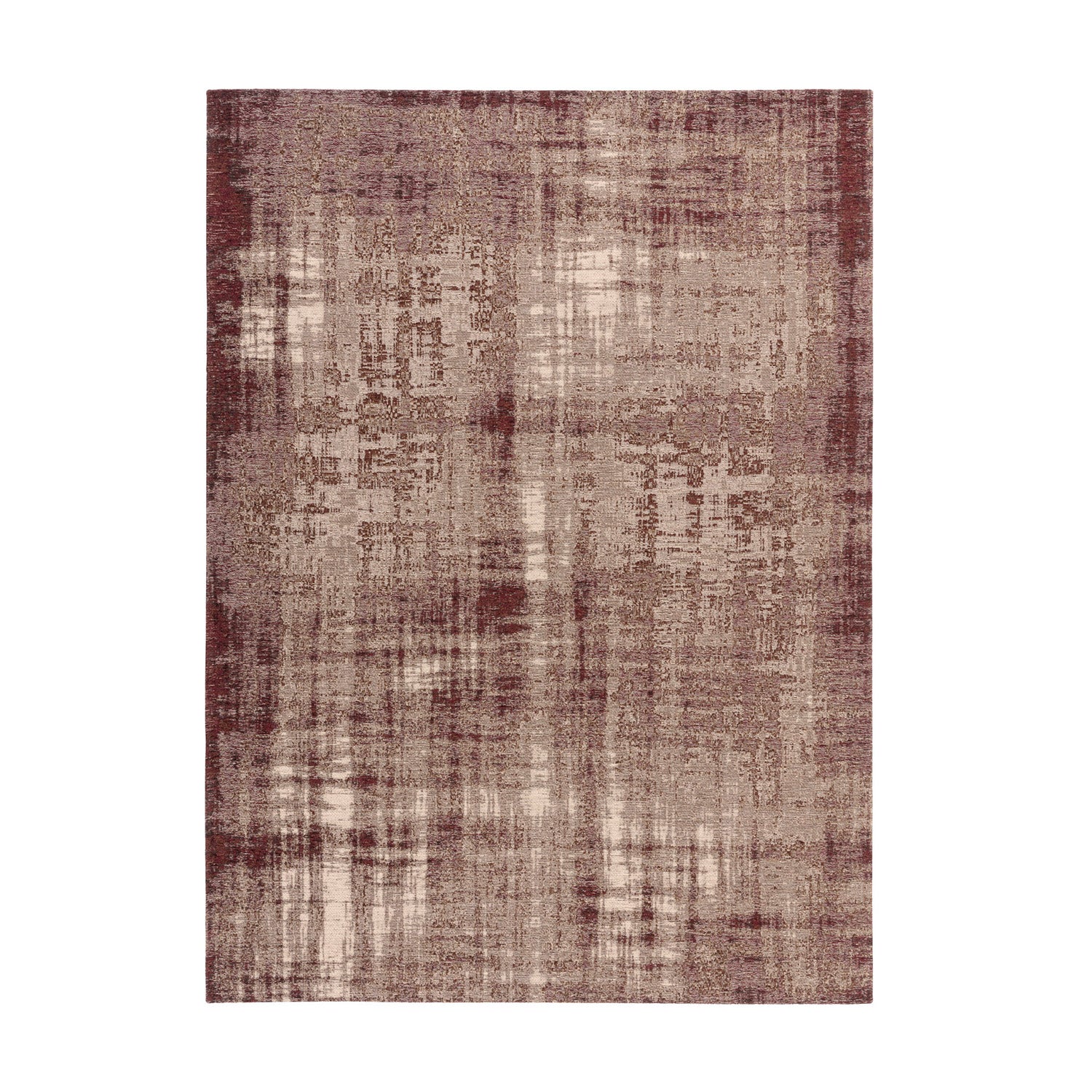 Modern floor rug - Grunge Burgundy/Red