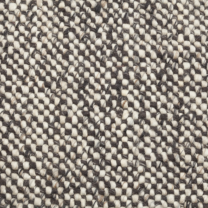 Wool Floor Rug - Lorraine Dark Brown/Cream