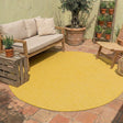 Round Outdoor Rug - Costa Ochre Yellow
