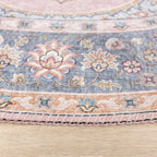 Round Vintage Rug - Lily Medallion Pink