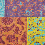 Patchwork floor rug - Delany Multicolor