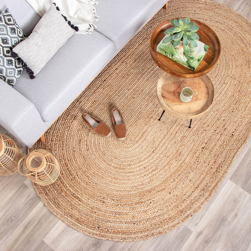 Jute Rug - Fair Oval Natural