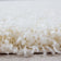 Round high-pile floor rug - Sade Cream