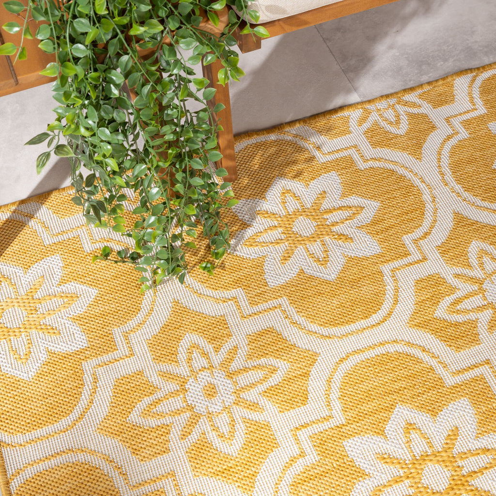 Outdoor Rug – Rio Flower Yellow