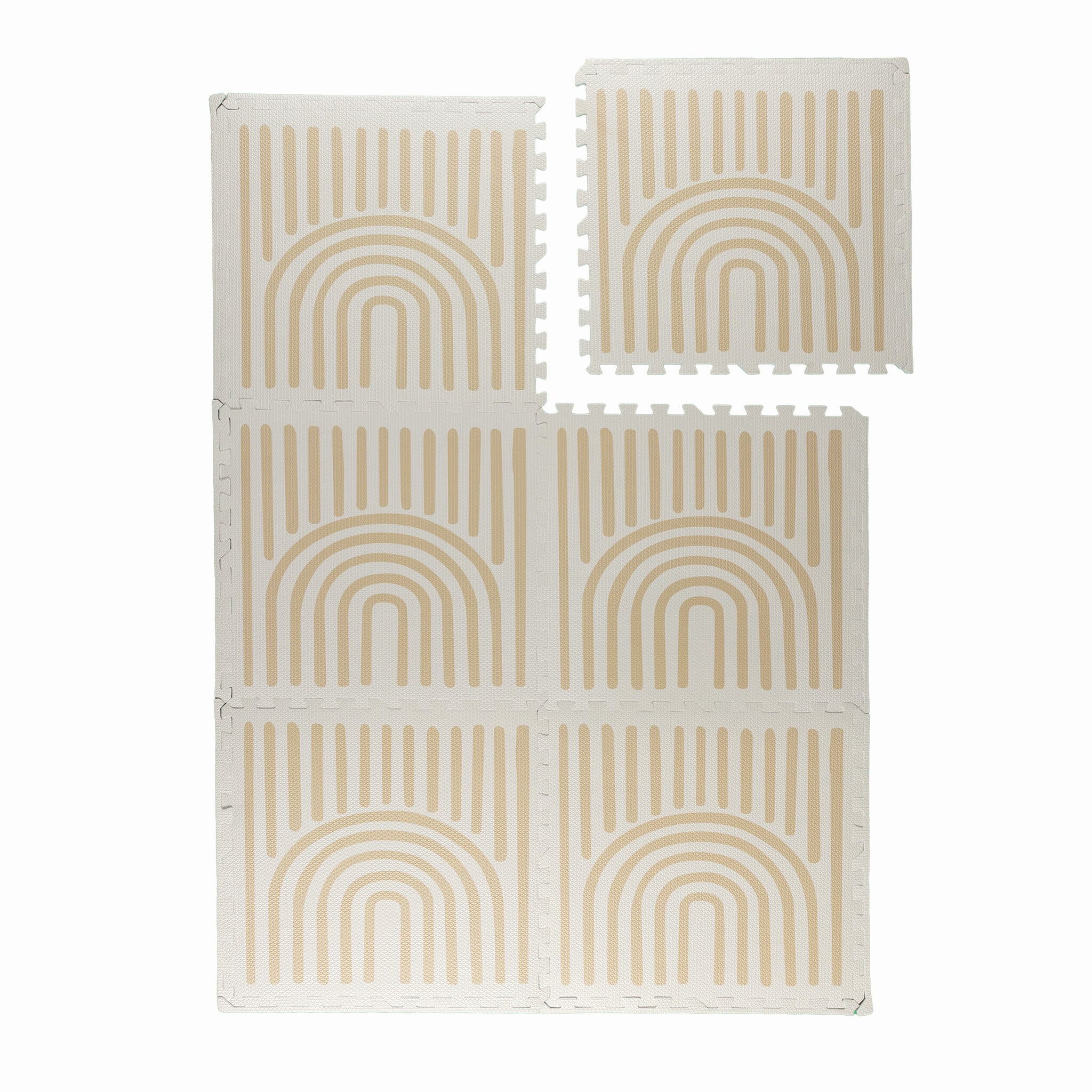 Foam Puzzle Mat – Alfie Grid Beige