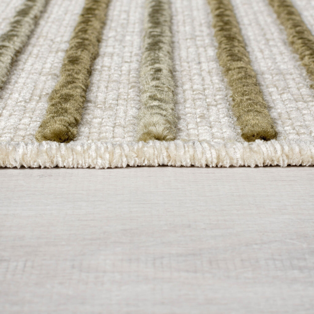 Washable floor rug - Elto Stripe Green