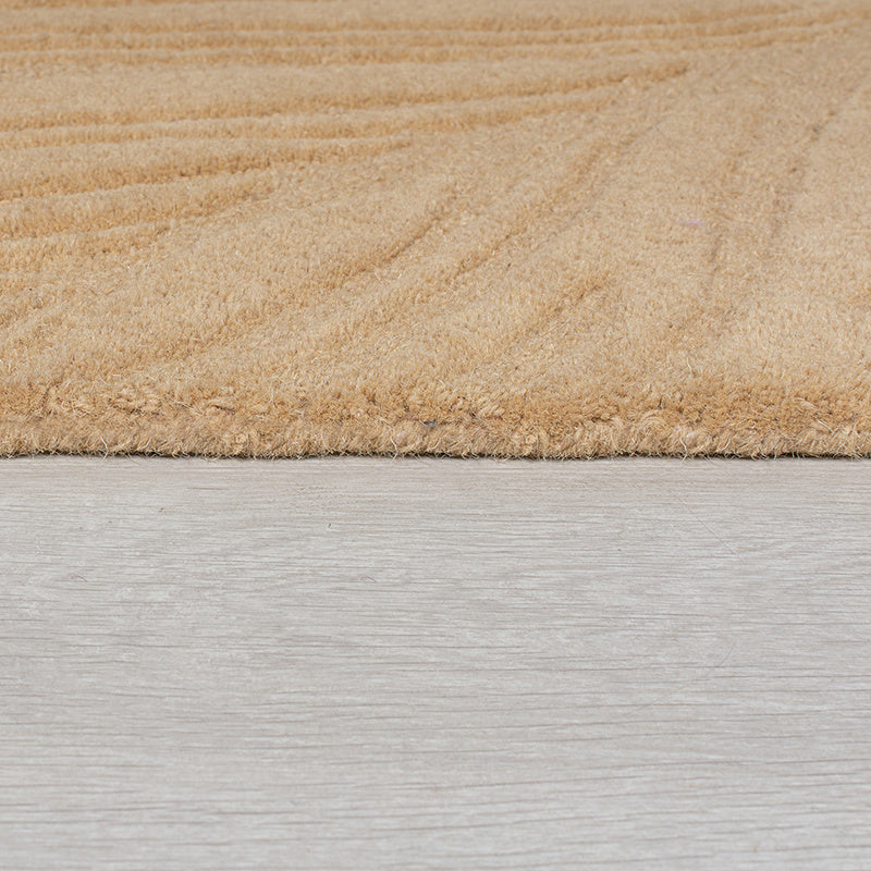 Modern floor rug - Solacio Leaves Terra