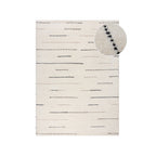Japandi Floor Rug - Dotto Lines White