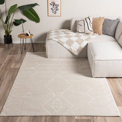 Japandi Rug - Yori Geo Cream/White