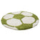 Round high-pile floor rug - Fun Green