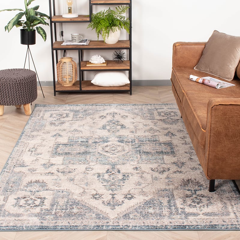 Vintage Rug - Inspire Cream/Blue No. 215
