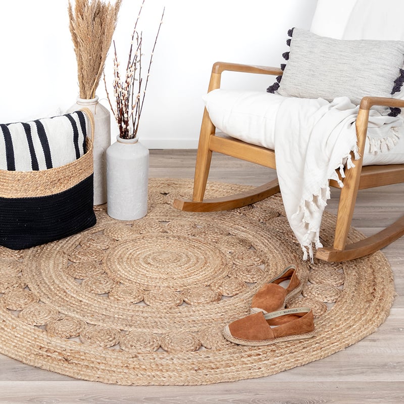 Jute Rug - Fair Round Sun Natural