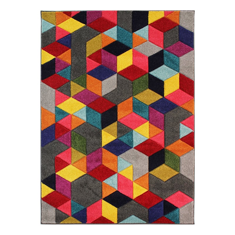 Modern Floor Rug - Spectro Dynamic Multicolor