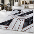 Modern Floor Rug - Marble Design Grey/Brown