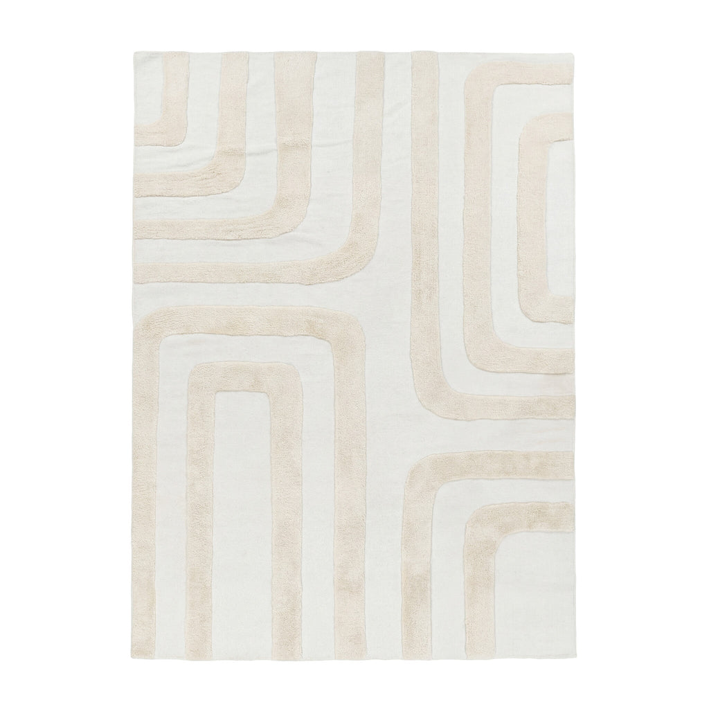 Wool Rug – Judith Lines Cream