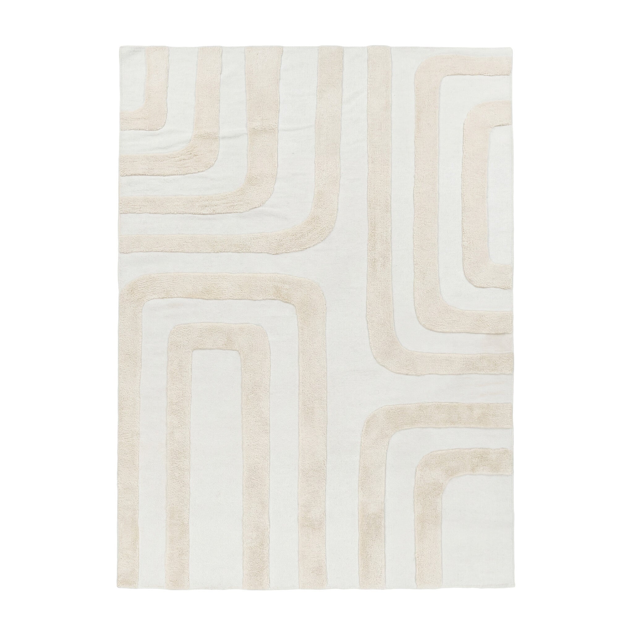 Wool Rug – Judith Lines Cream