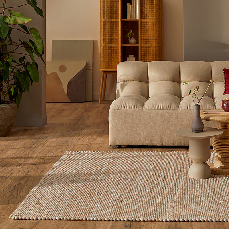 Custom-Made Wool Floor Rug - Verona ST Beige 142