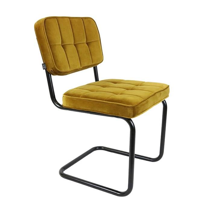 Velvet Chair - Ivy Gold/Ocher Yellow