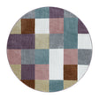 Round kids floor rug - Fleurtje Blocks Multicolor