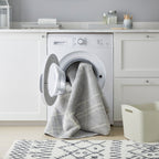 Washable Berber Floor Rug - Furo Alisha Grey/White