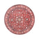 Round Vintage Rug - Imagine Medallion Red