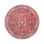 Round Vintage Rug - Imagine Medallion Red