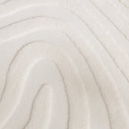 Bathroom Rug - Cassie Shapes White