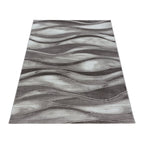 Modern floor rug - Streaky Current Brown/Beige