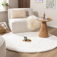 Round High Pile Rug - Comfy Supreme White