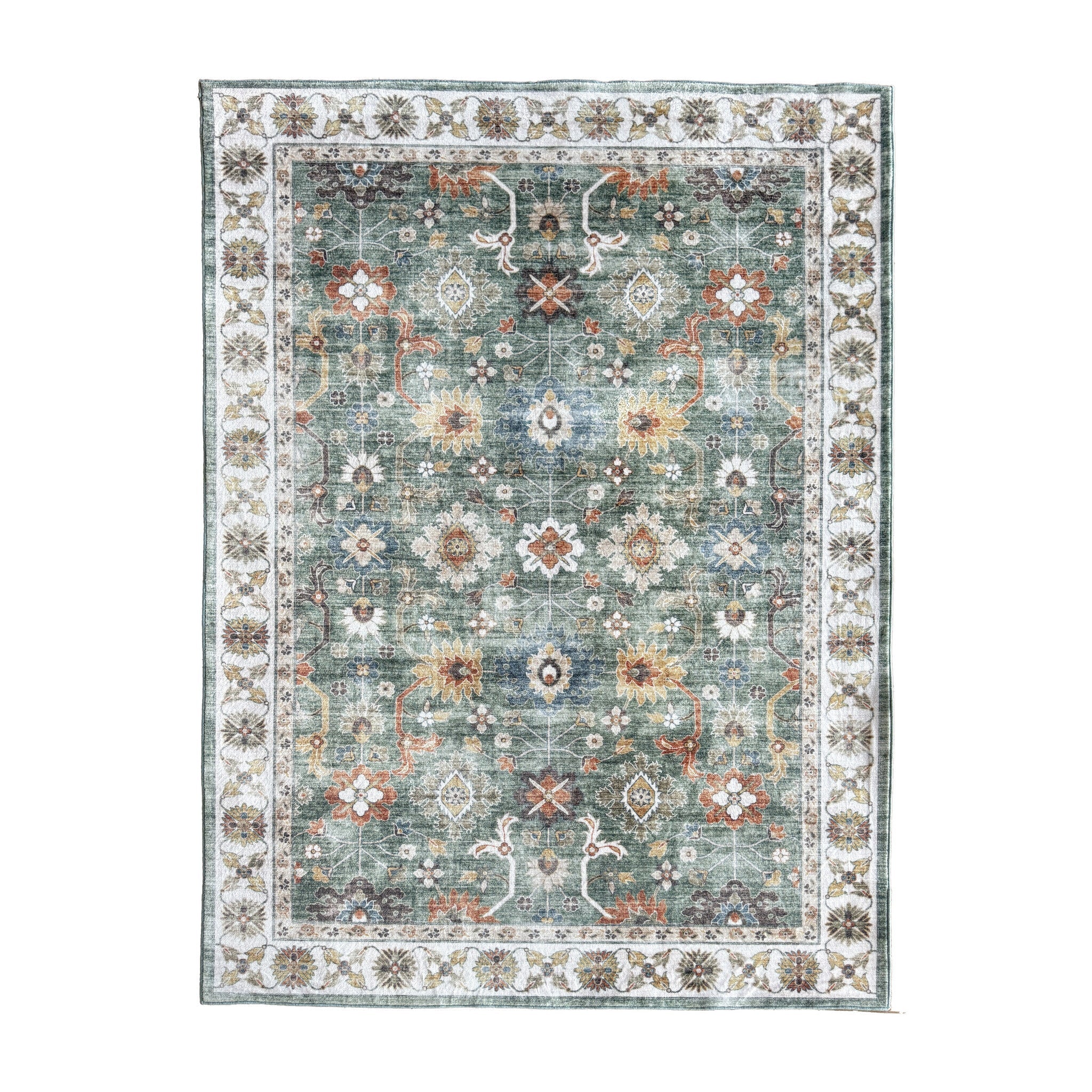 Show moreVintage Rug - Ember Oriental Green