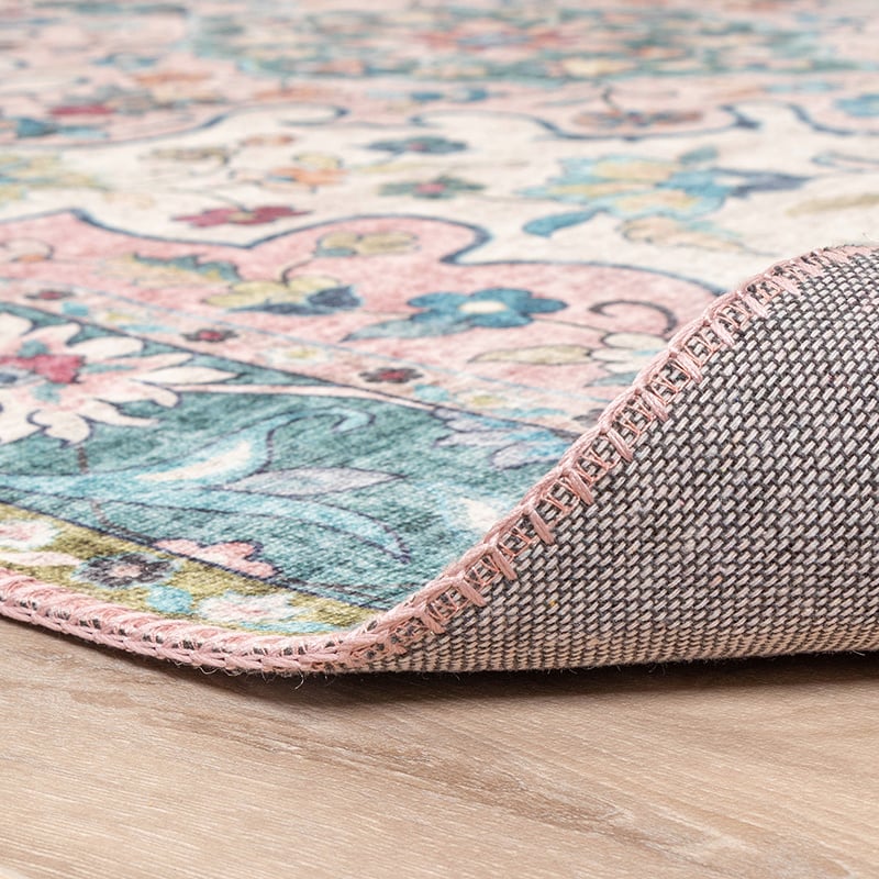 Vintage Rug - Lily Oriental Blue/Pink