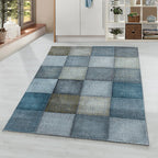 Modern floor rug - Optimism Block Blue/Grey